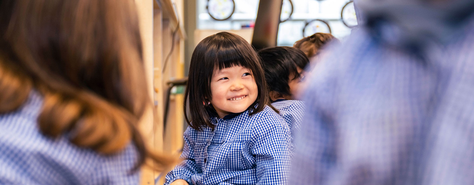 Early years students learning in class at BJAB.