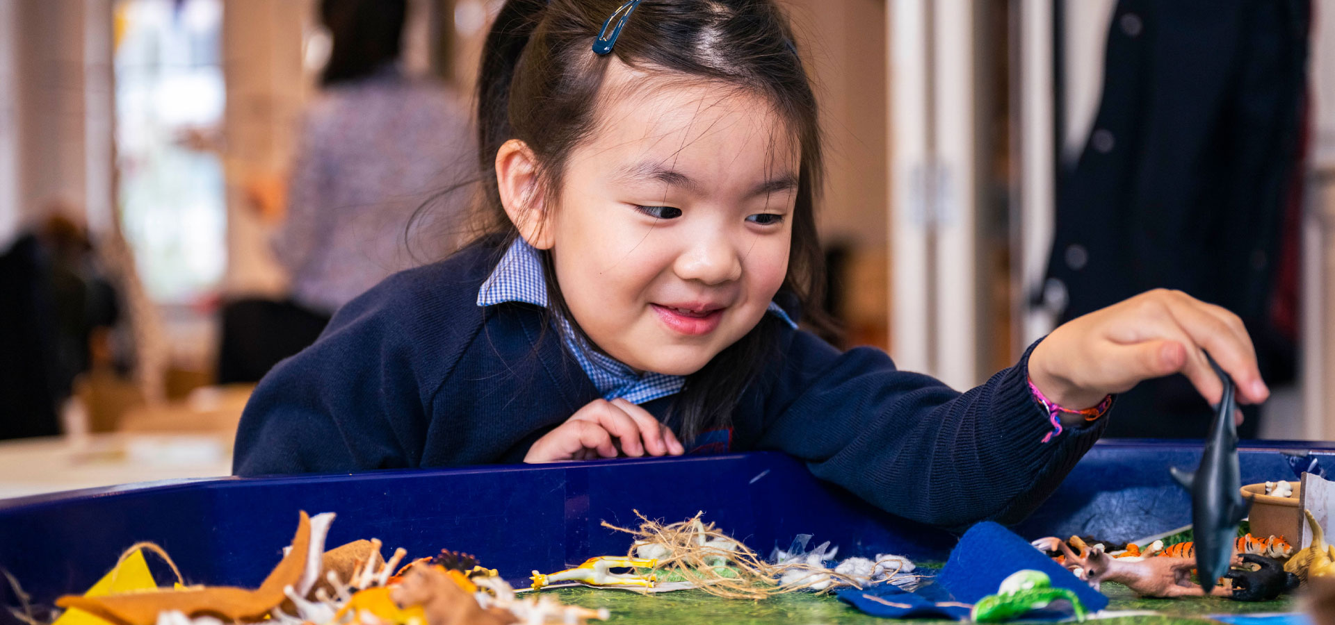 Pre-prep student at BJAB learning in class.